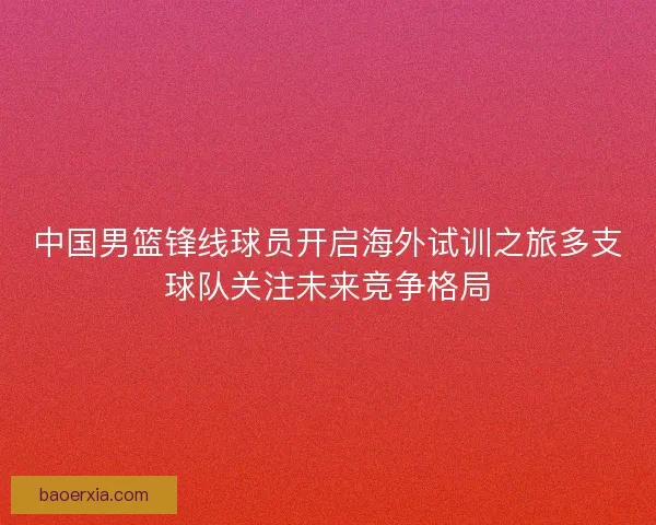 中国男篮锋线球员开启海外试训之旅多支球队关注未来竞争格局